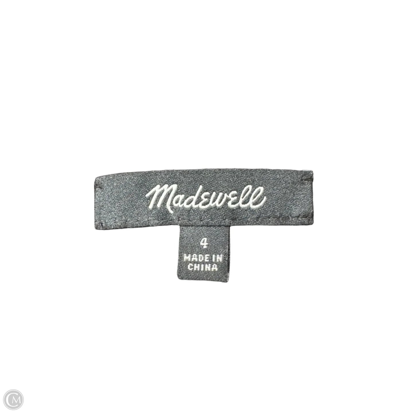 Dress Casual Short By Madewell In Black & Cream, Size: 4