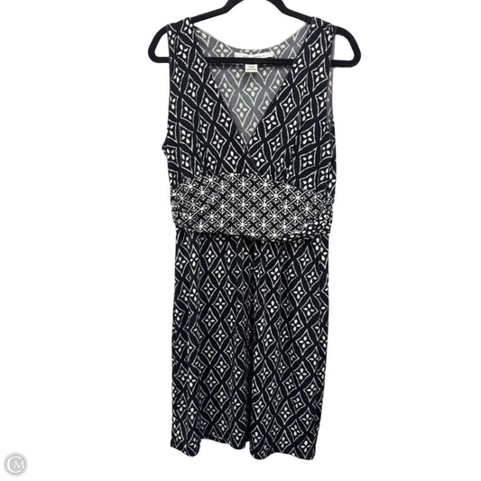 Dress Casual Midi By Max Studio In Black & White, Size: L