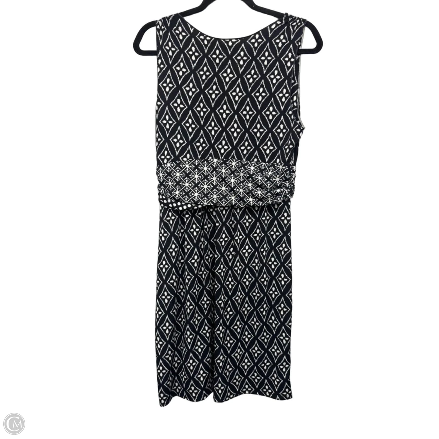 Dress Casual Midi By Max Studio In Black & White, Size: L