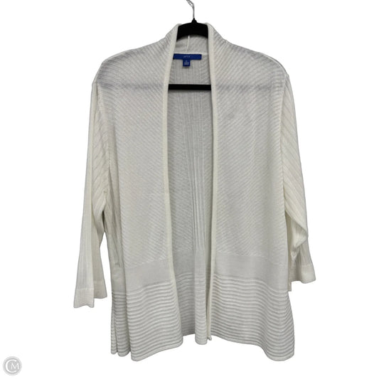 Cardigan By Apt 9 In Cream, Size: Xl