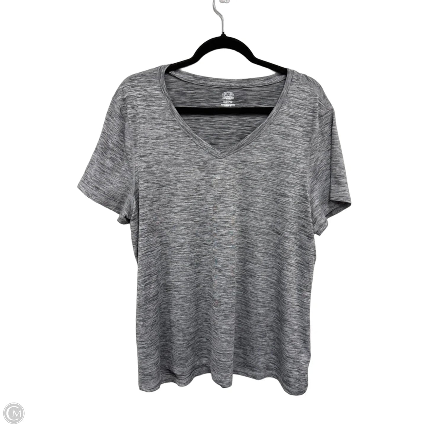 Athletic Top Short Sleeve By Athletic Works In Grey, Size: Xl