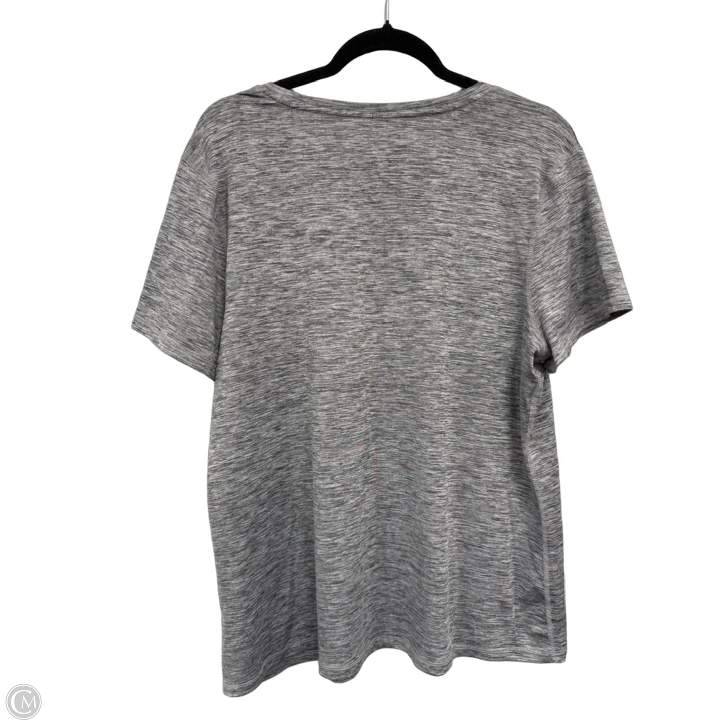 Athletic Top Short Sleeve By Athletic Works In Grey, Size: Xl