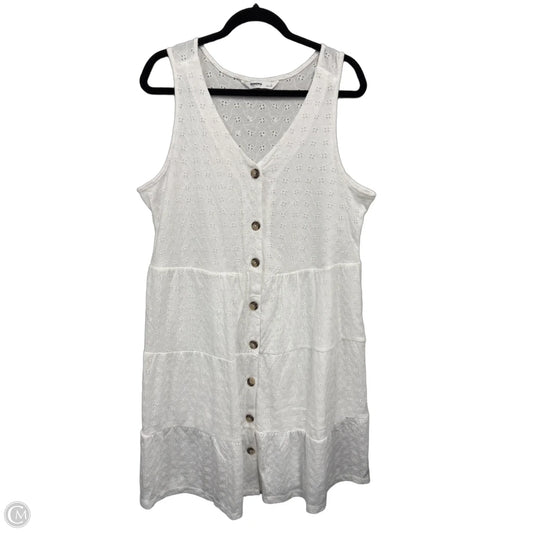 Dress Casual Midi By Sonoma In White, Size: L
