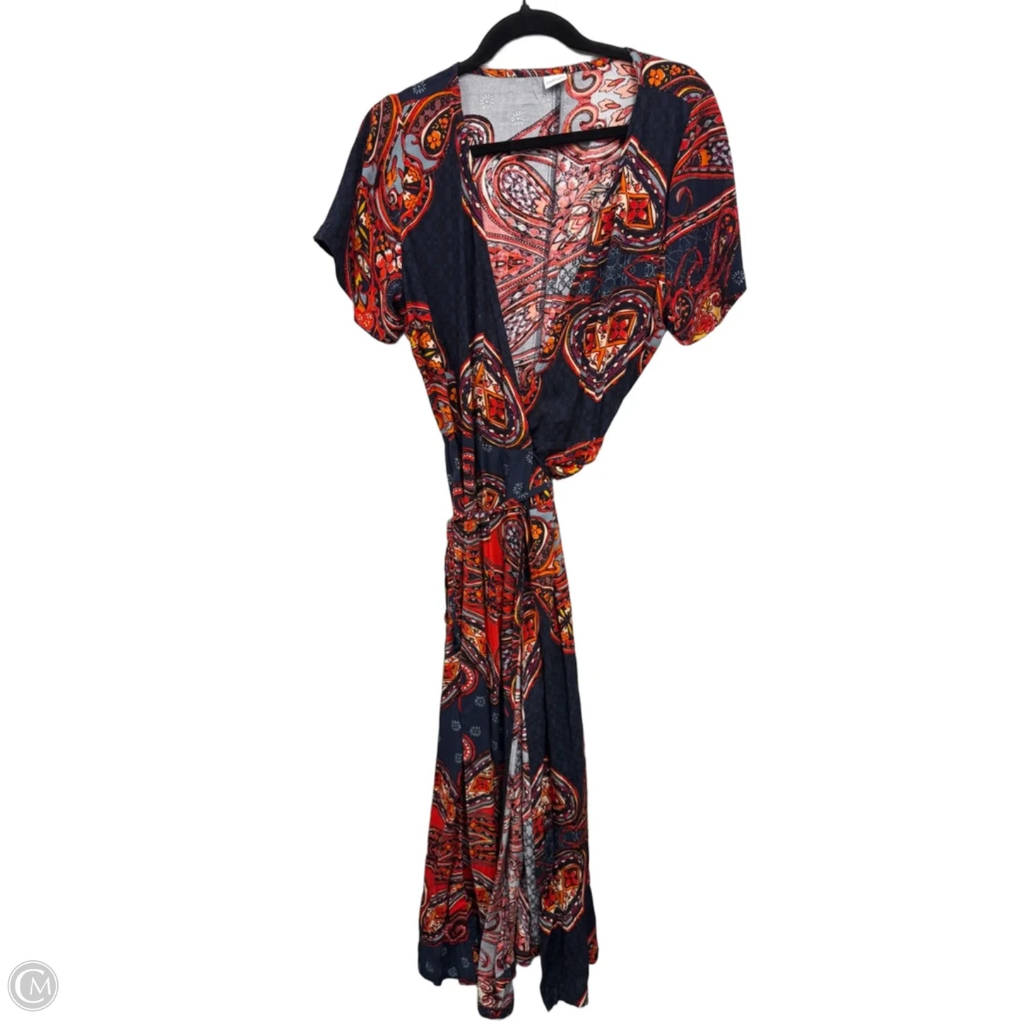 Dress Casual Maxi By Lascana In Blue & Red, Size: 12
