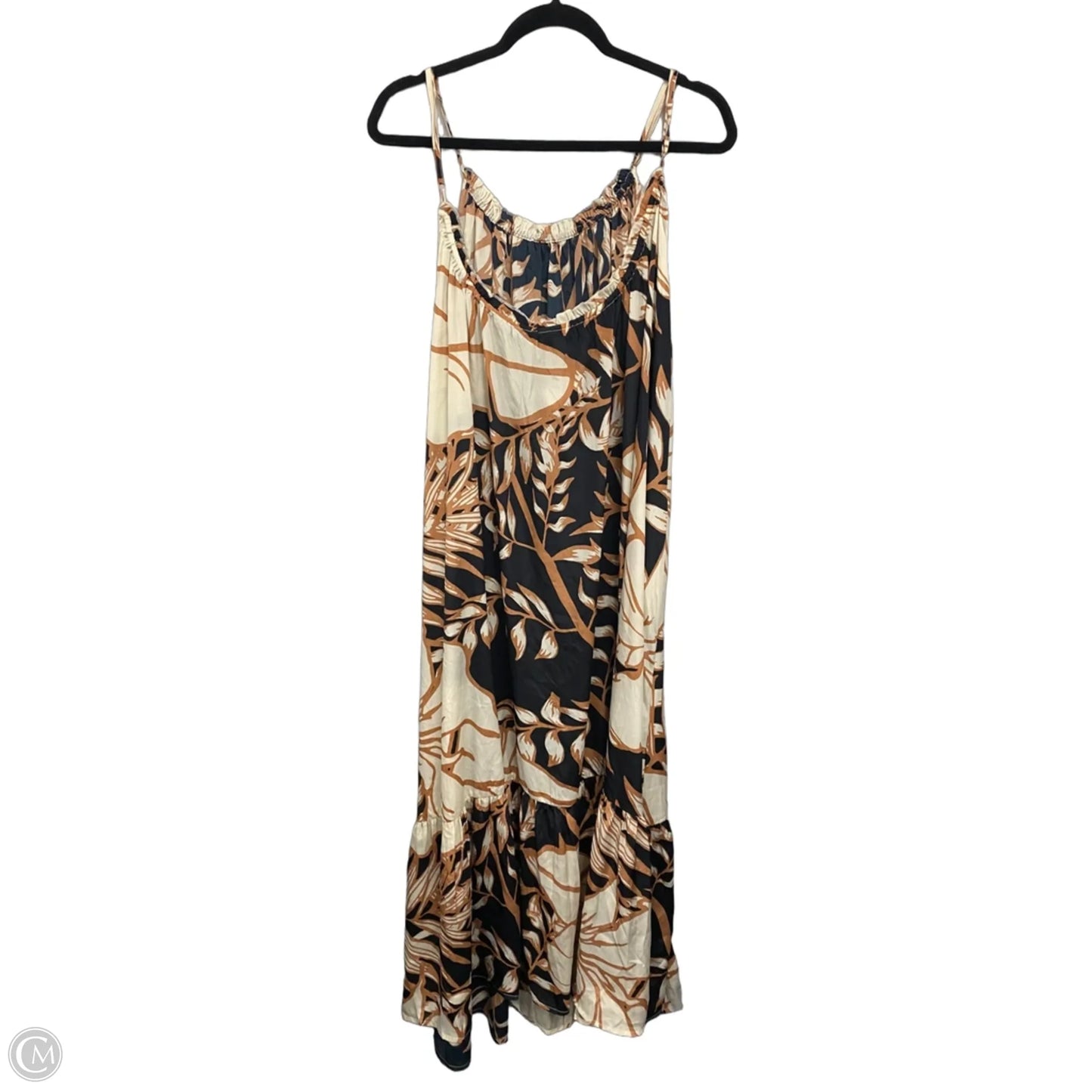 Dress Casual Maxi By Clothes Mentor In Black & Brown, Size: L