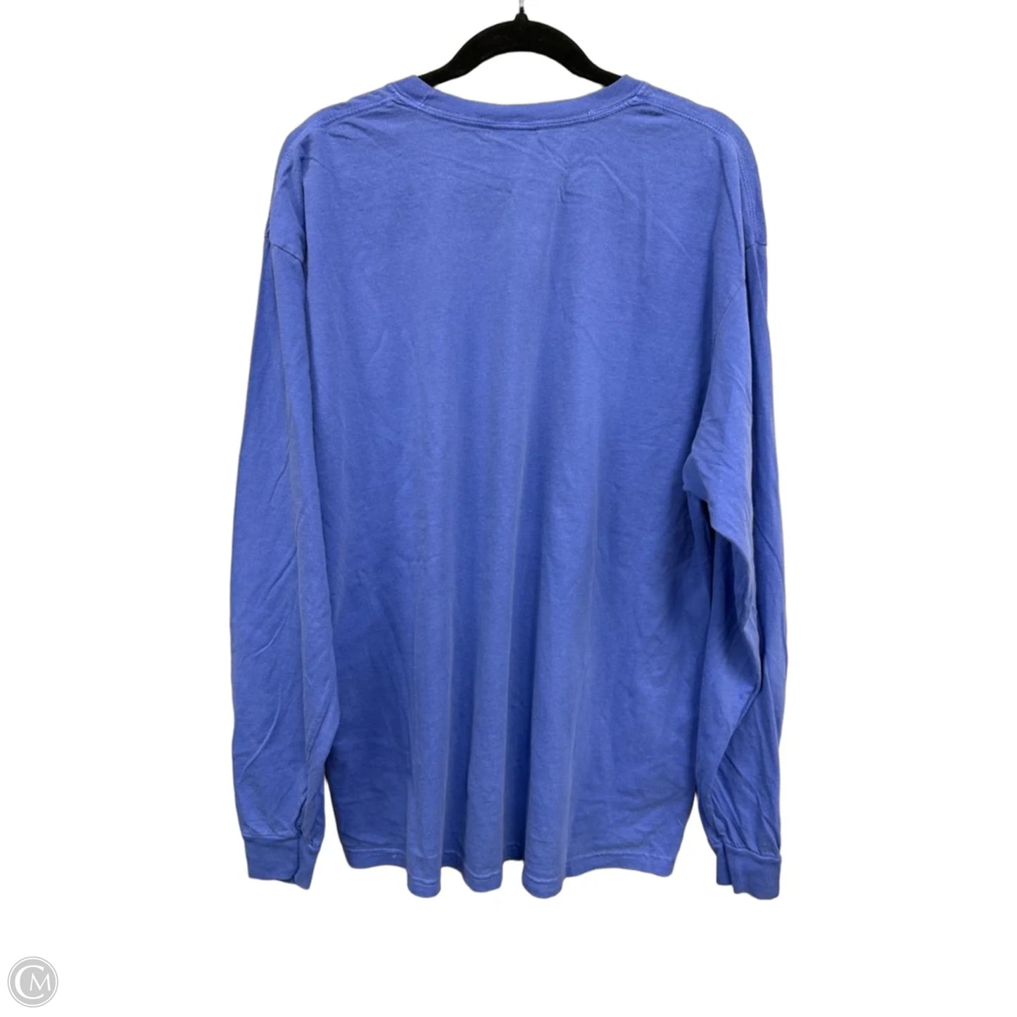 Top Long Sleeve Basic By Comfort Colors In Purple & Red, Size: 2x