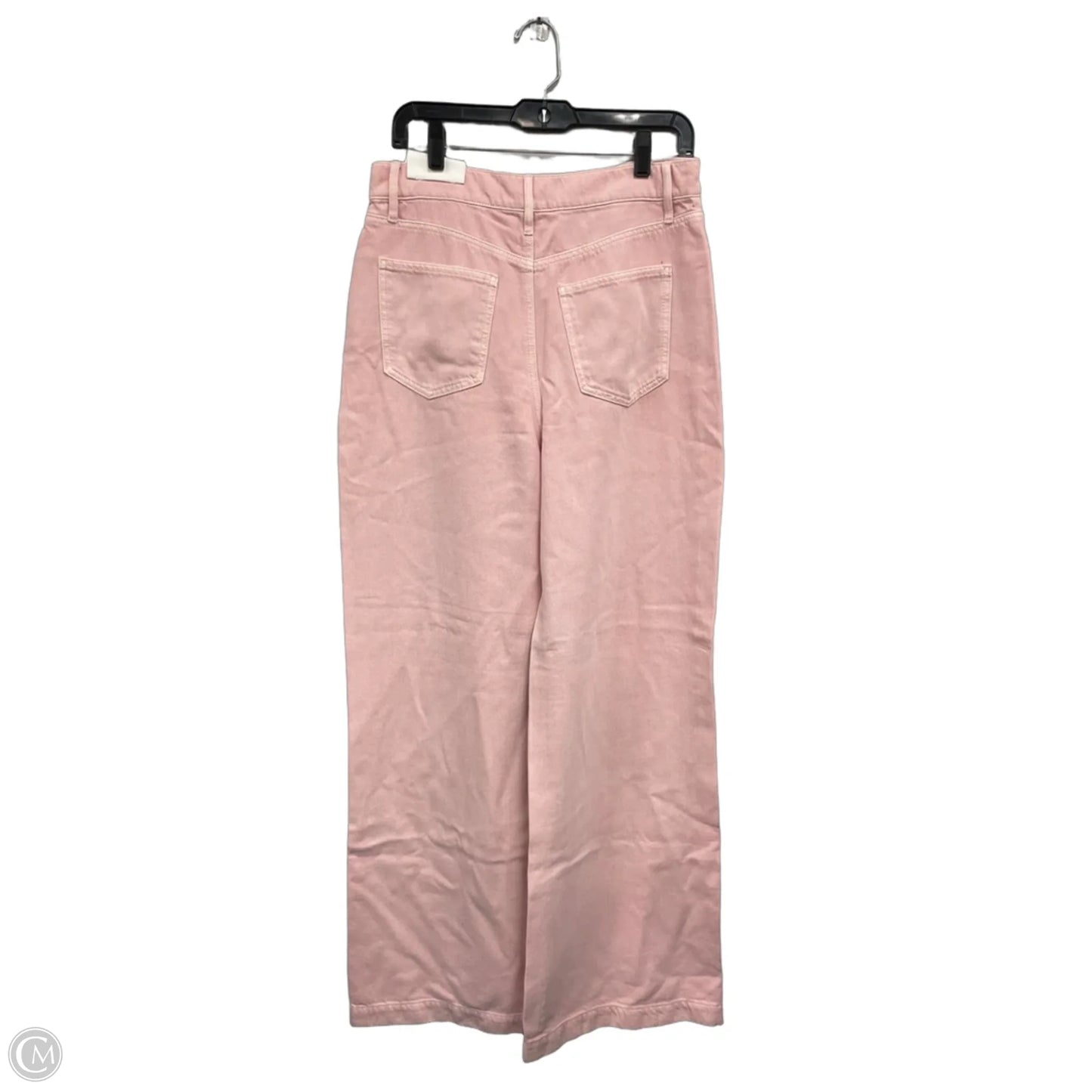 Jeans Wide Leg By Ann Taylor In Pink Denim, Size: 8