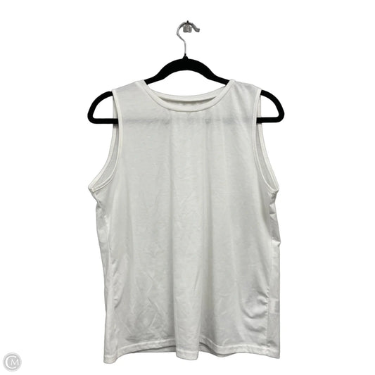 Top Sleeveless Basic By Shein In White, Size: L