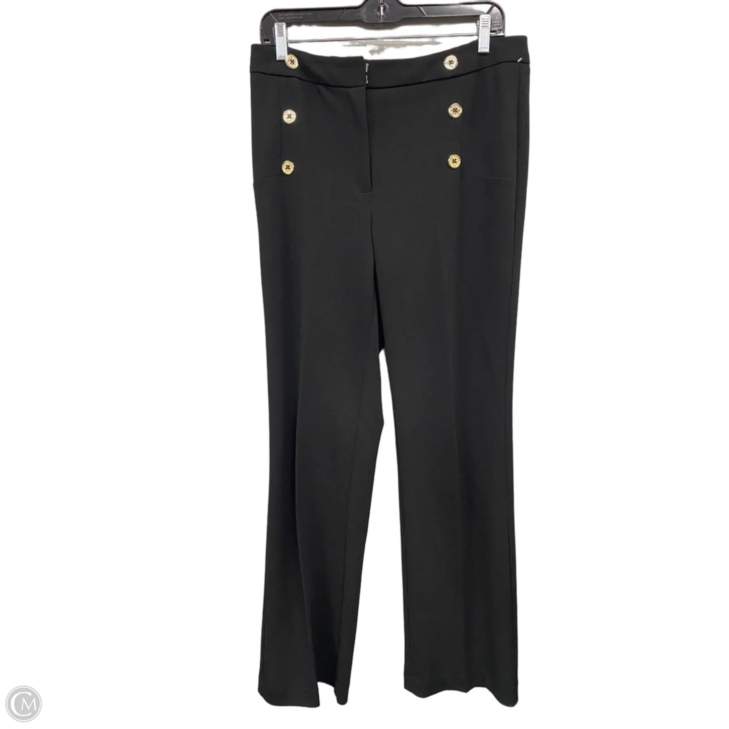 Pants Dress By Nine West In Black & Gold, Size: 6