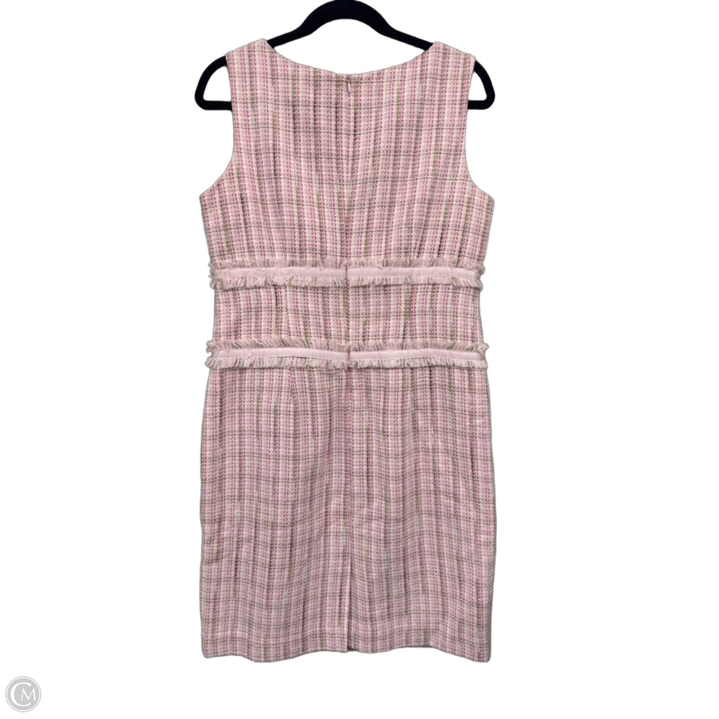 Dress Casual Midi By Clothes Mentor In Green & Pink, Size: 10