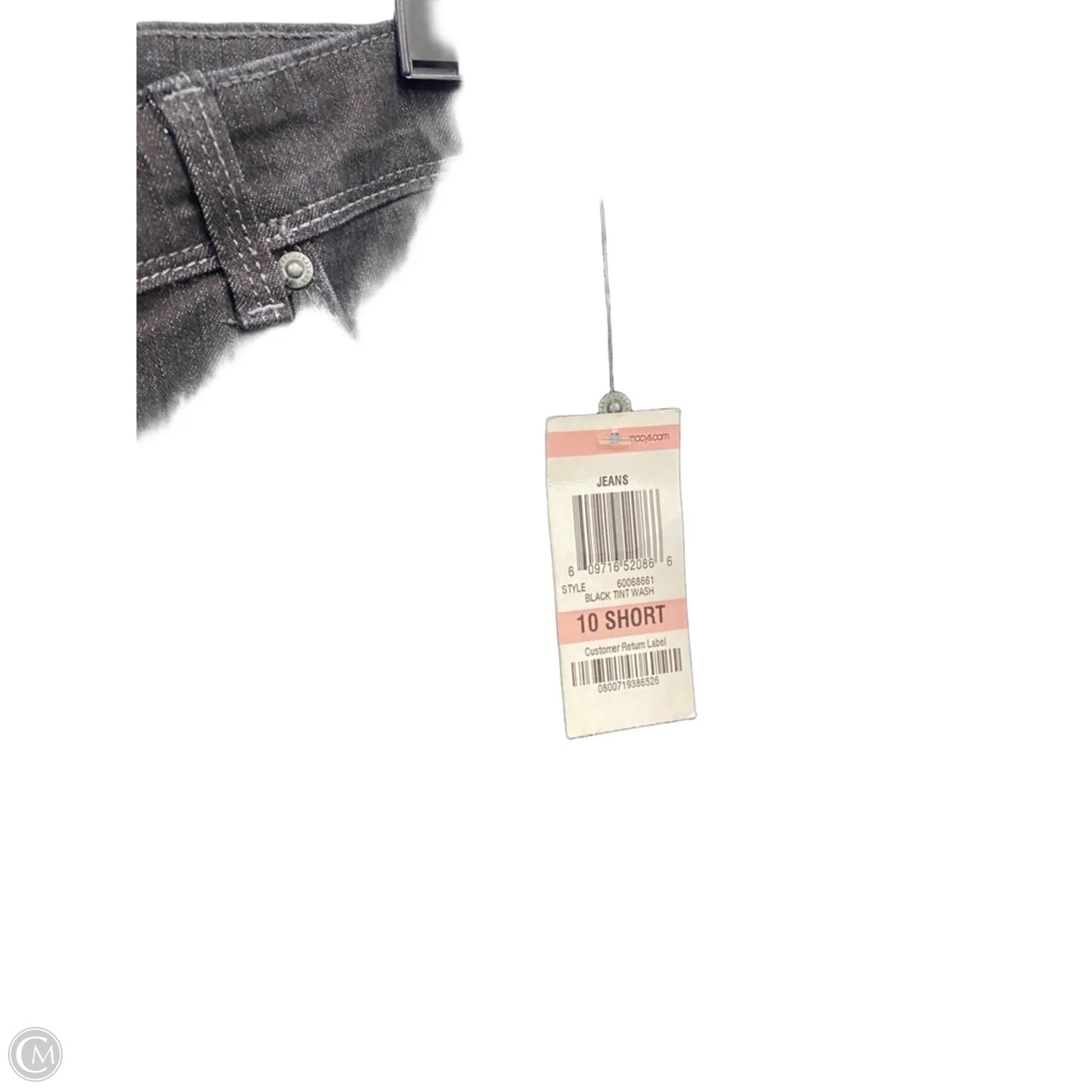 Jeans Straight By Style And Co Collection Women In Black Denim, Size: 10