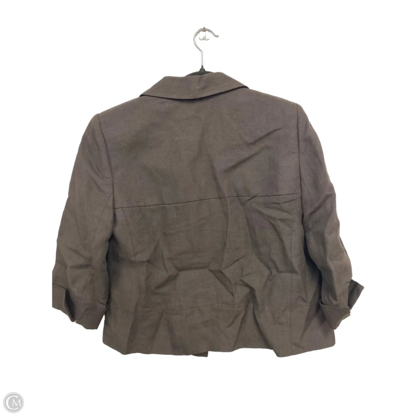 Blouse 3/4 Sleeve By Jones New York In Brown, Size: 10
