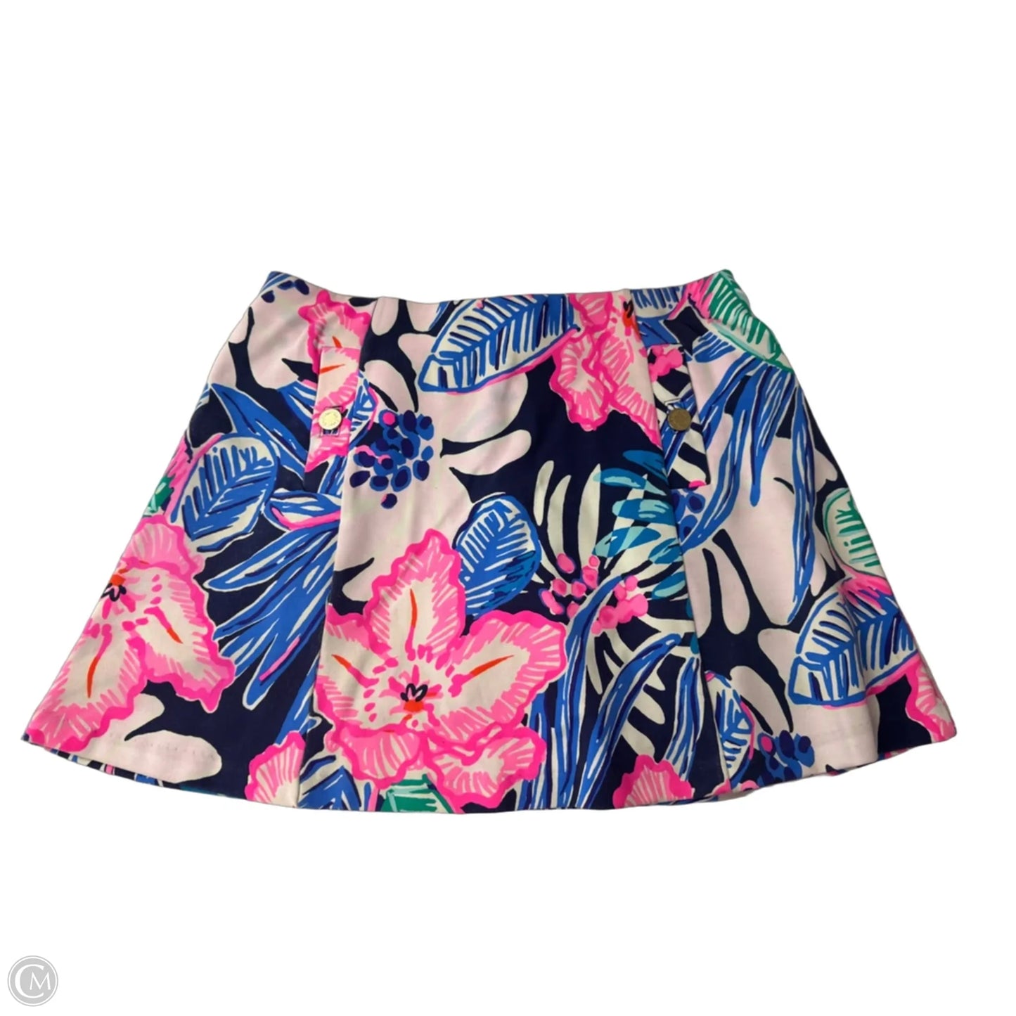 Skort Designer By Lilly Pulitzer In Blue & Pink, Size: L