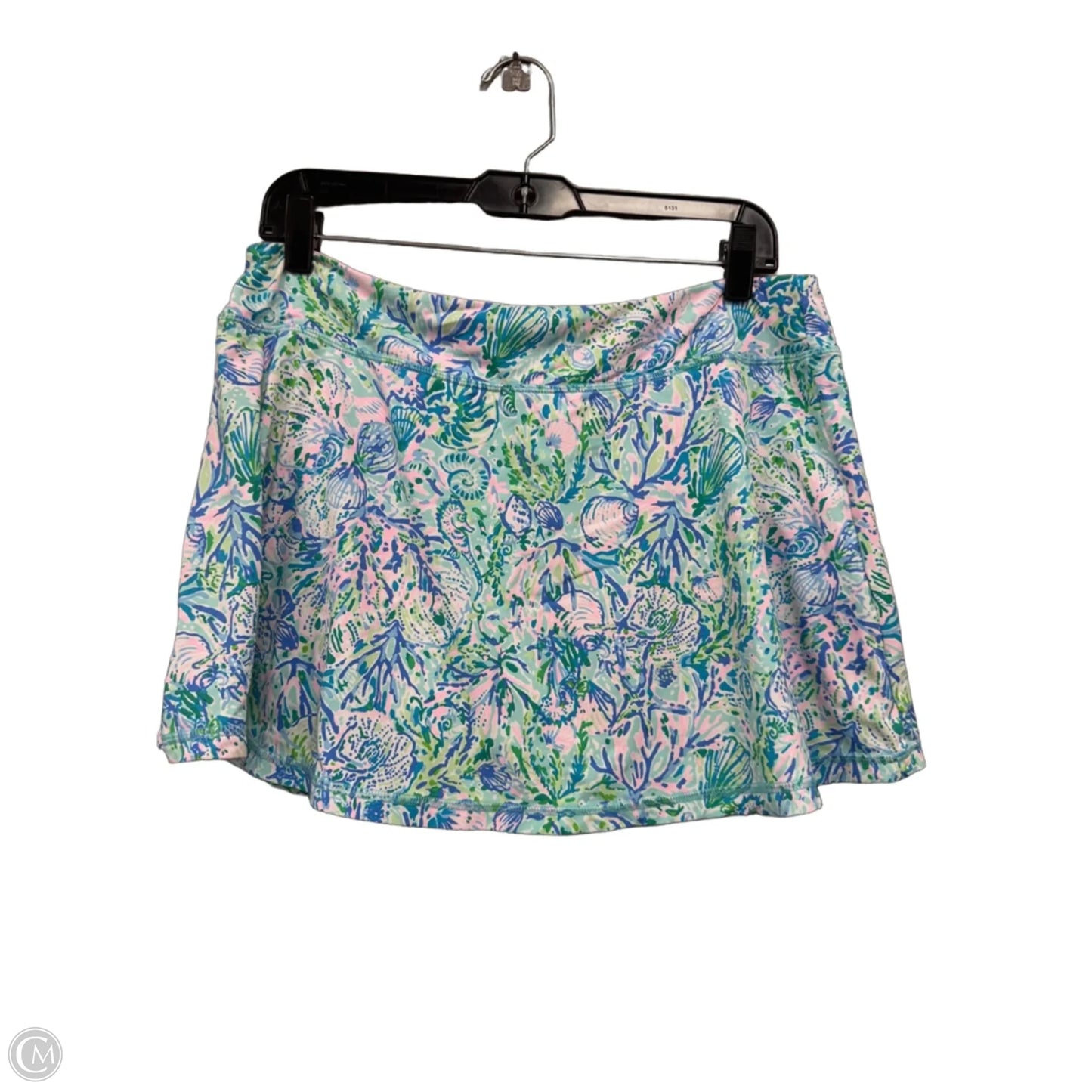 Skort Designer By Lilly Pulitzer In Blue & Green, Size: L