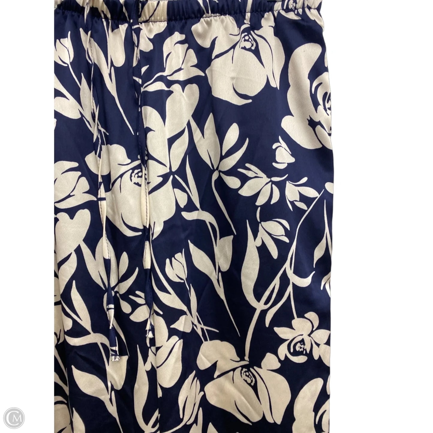 Pants Wide Leg By A New Day In Blue & White, Size: Xs