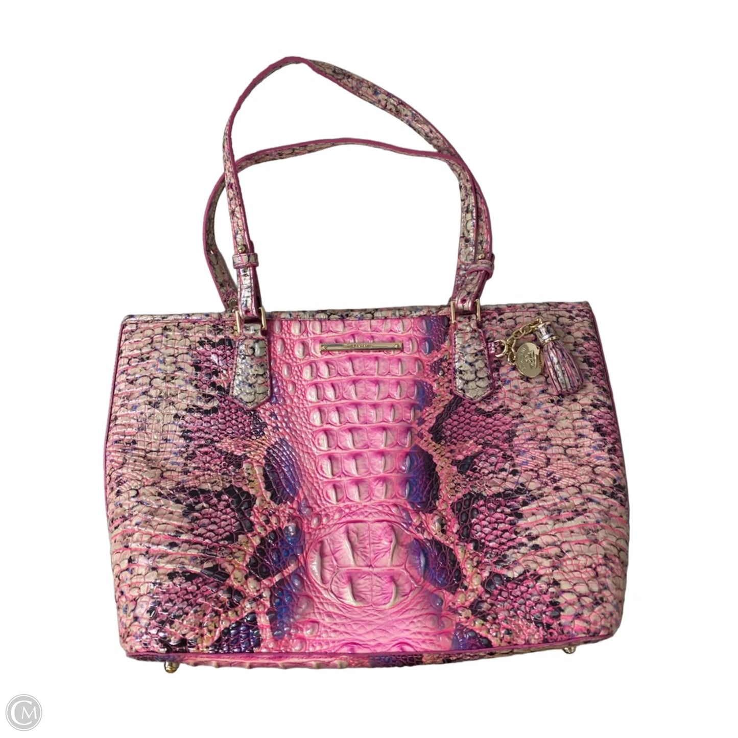 Handbag Designer By Brahmin, Size: Large