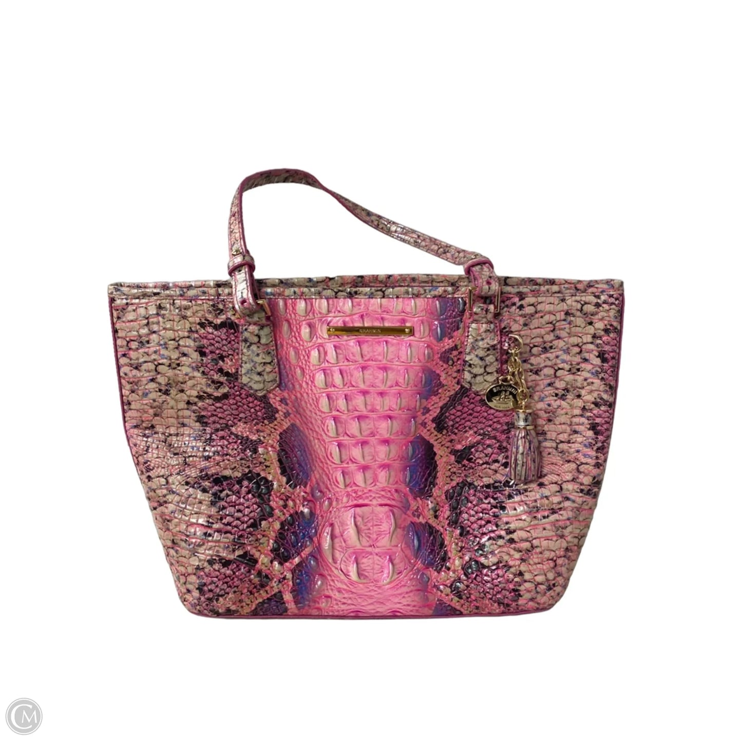 Handbag Designer By Brahmin, Size: Large