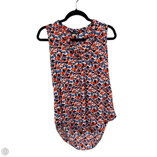Blouse Sleeveless By Papermoon In Blue & Orange, Size: S