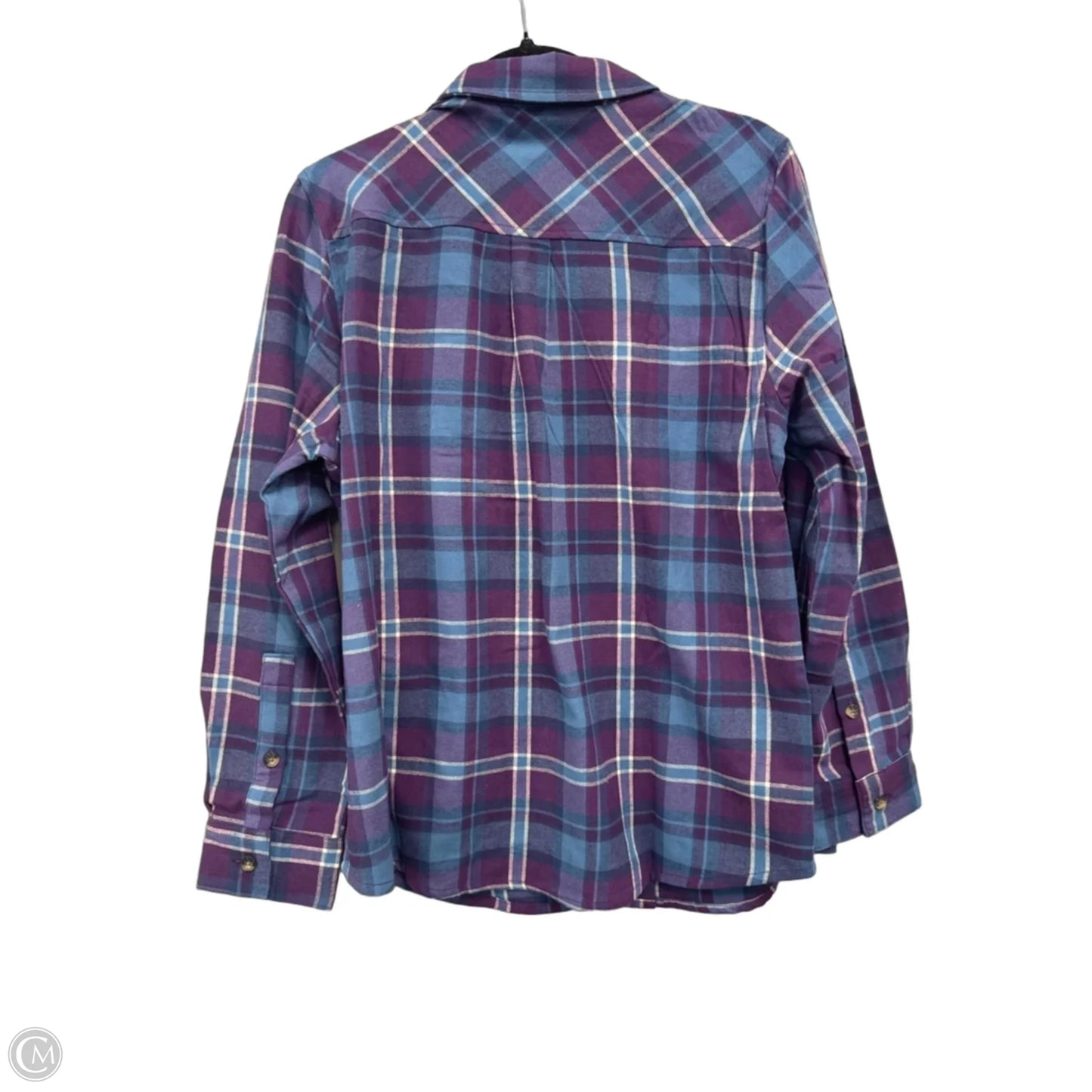 Top Long Sleeve By Zero Xposure In Blue & Purple, Size: L