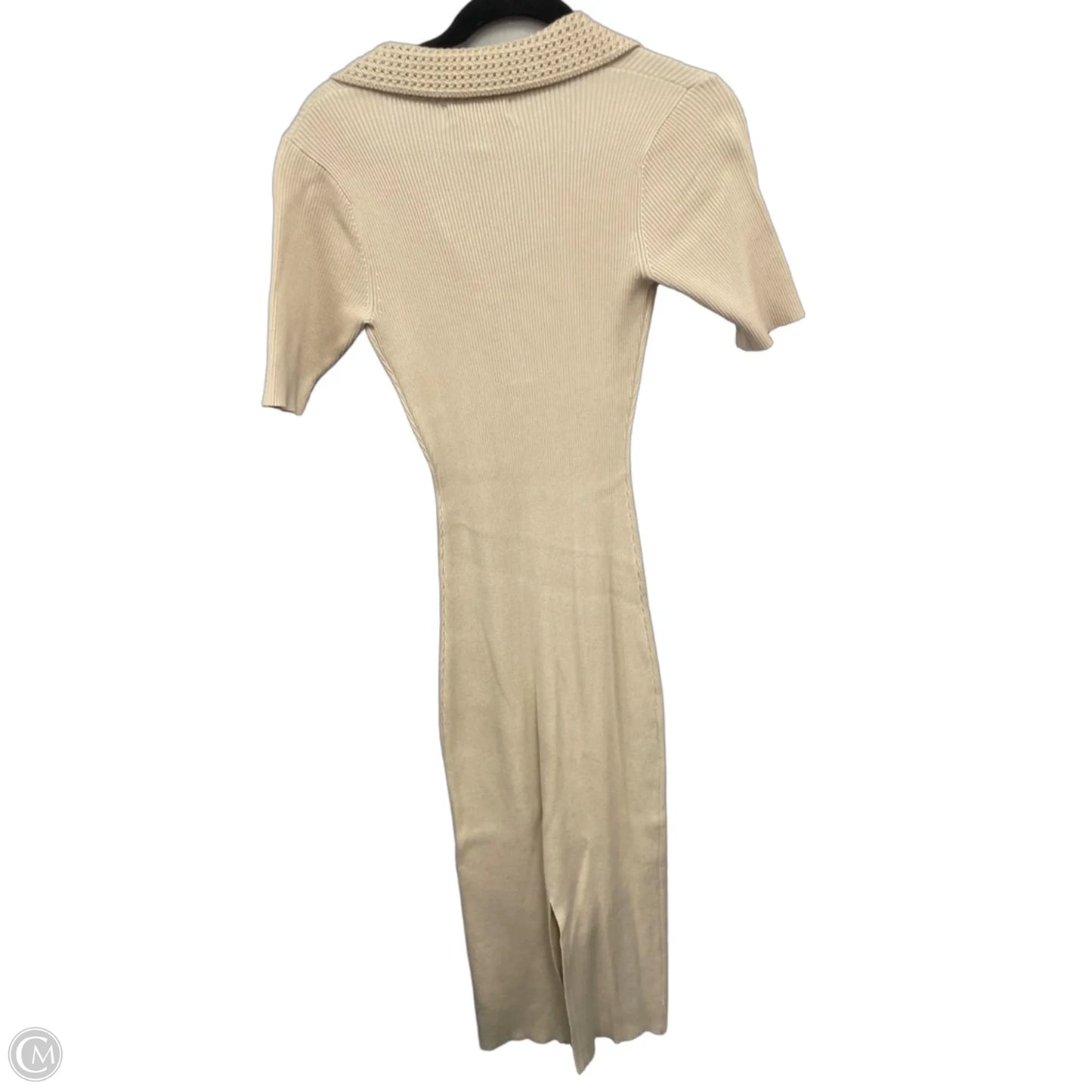 Dress Sweater By Clothes Mentor In Cream, Size: S