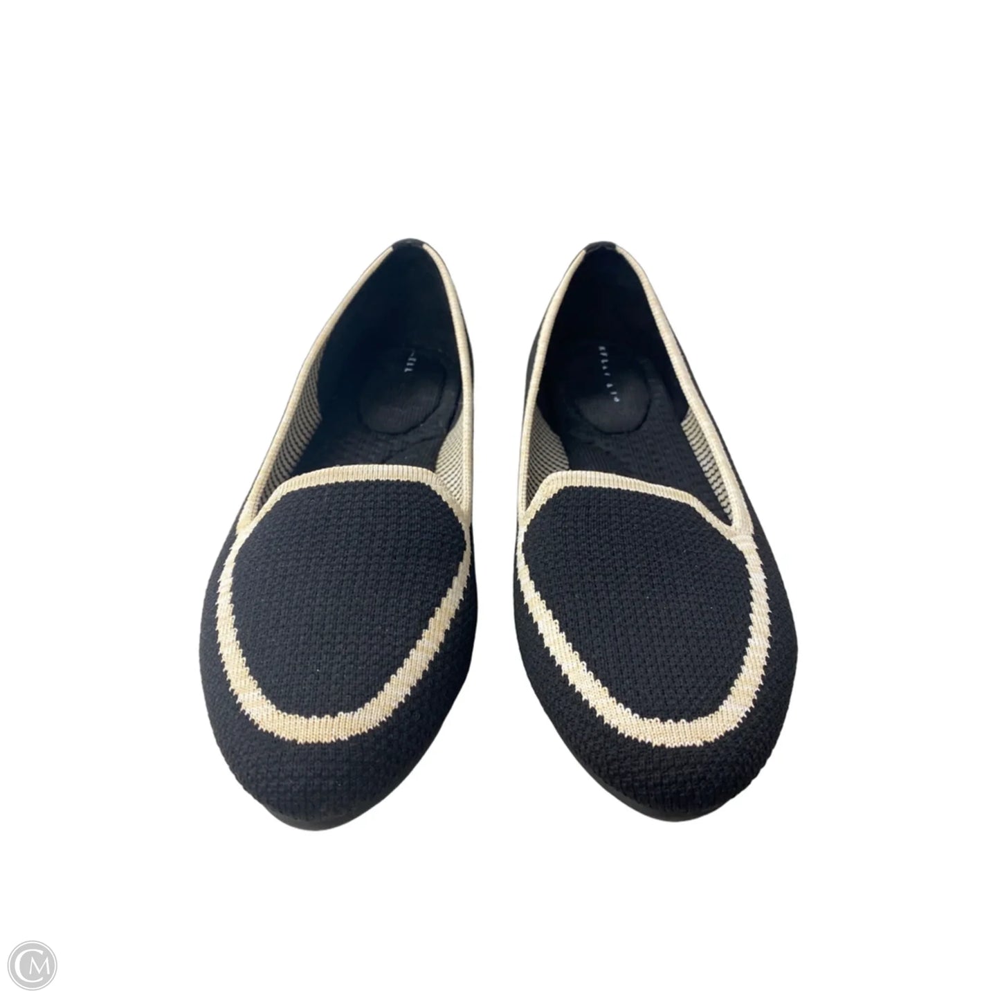 Shoes Flats By Kelly And Katie In Black & Cream, Size: 7.5