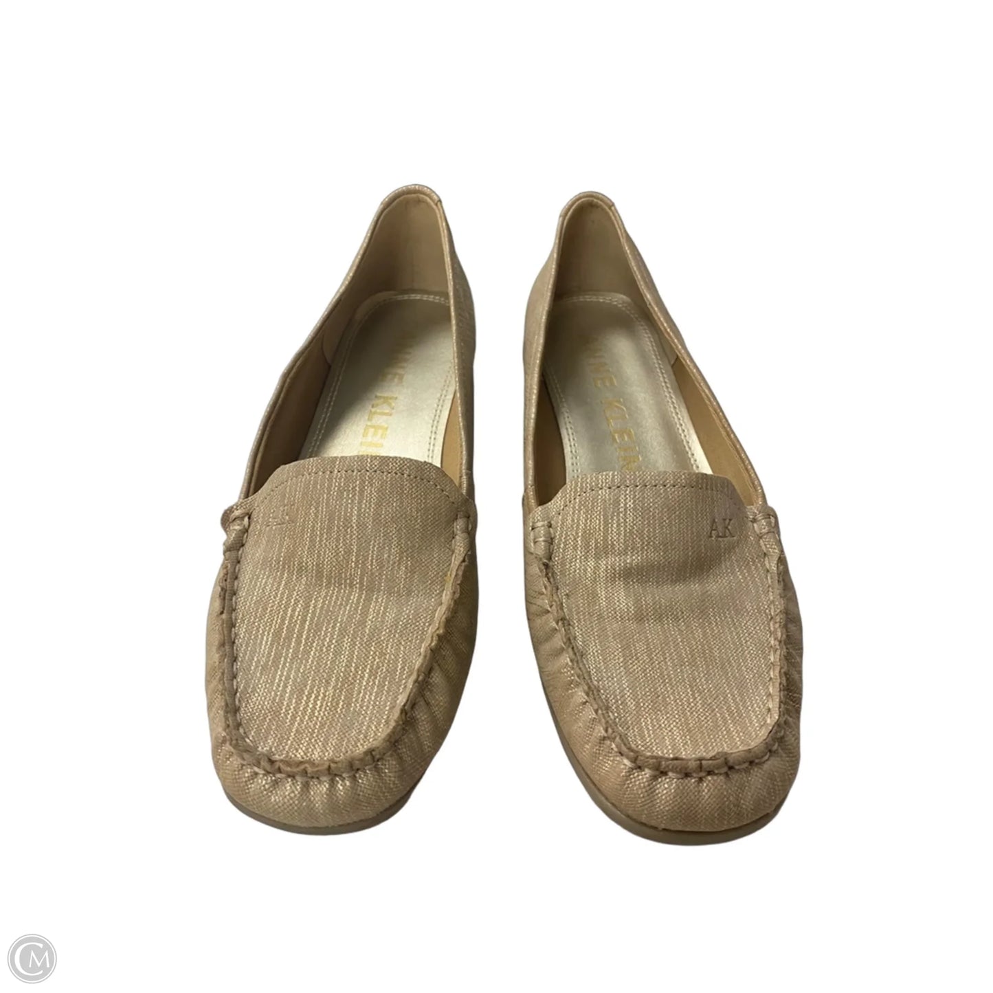Shoes Flats By Anne Klein In Brown & Gold, Size: 7.5