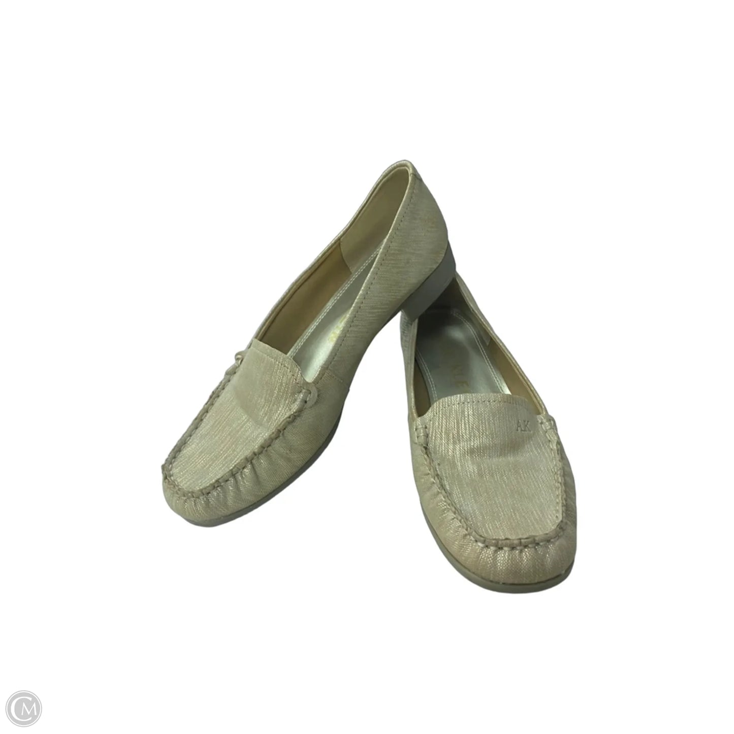 Shoes Flats By Anne Klein In Brown & Gold, Size: 7.5