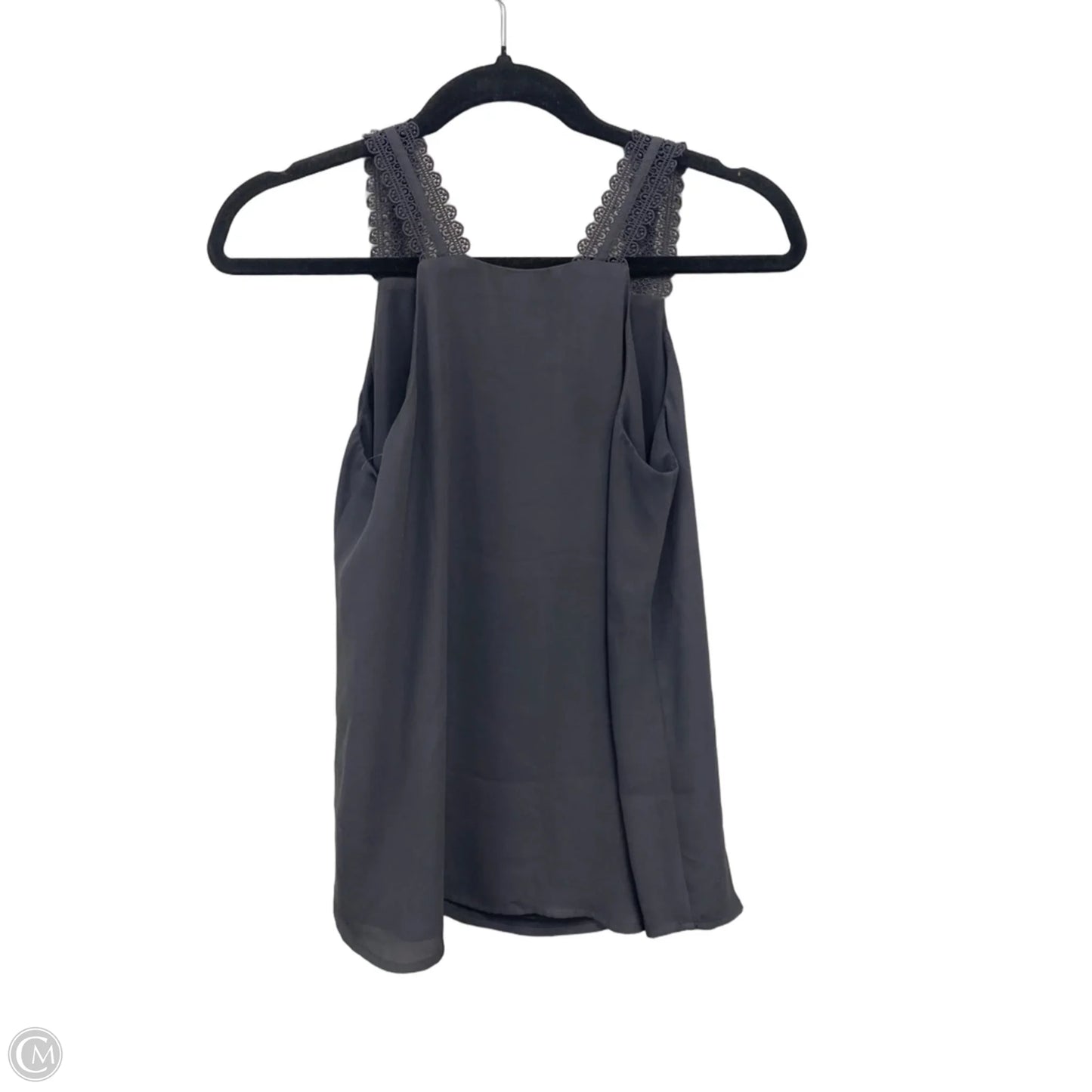 Blouse Sleeveless By Loft In Grey, Size: Xsp