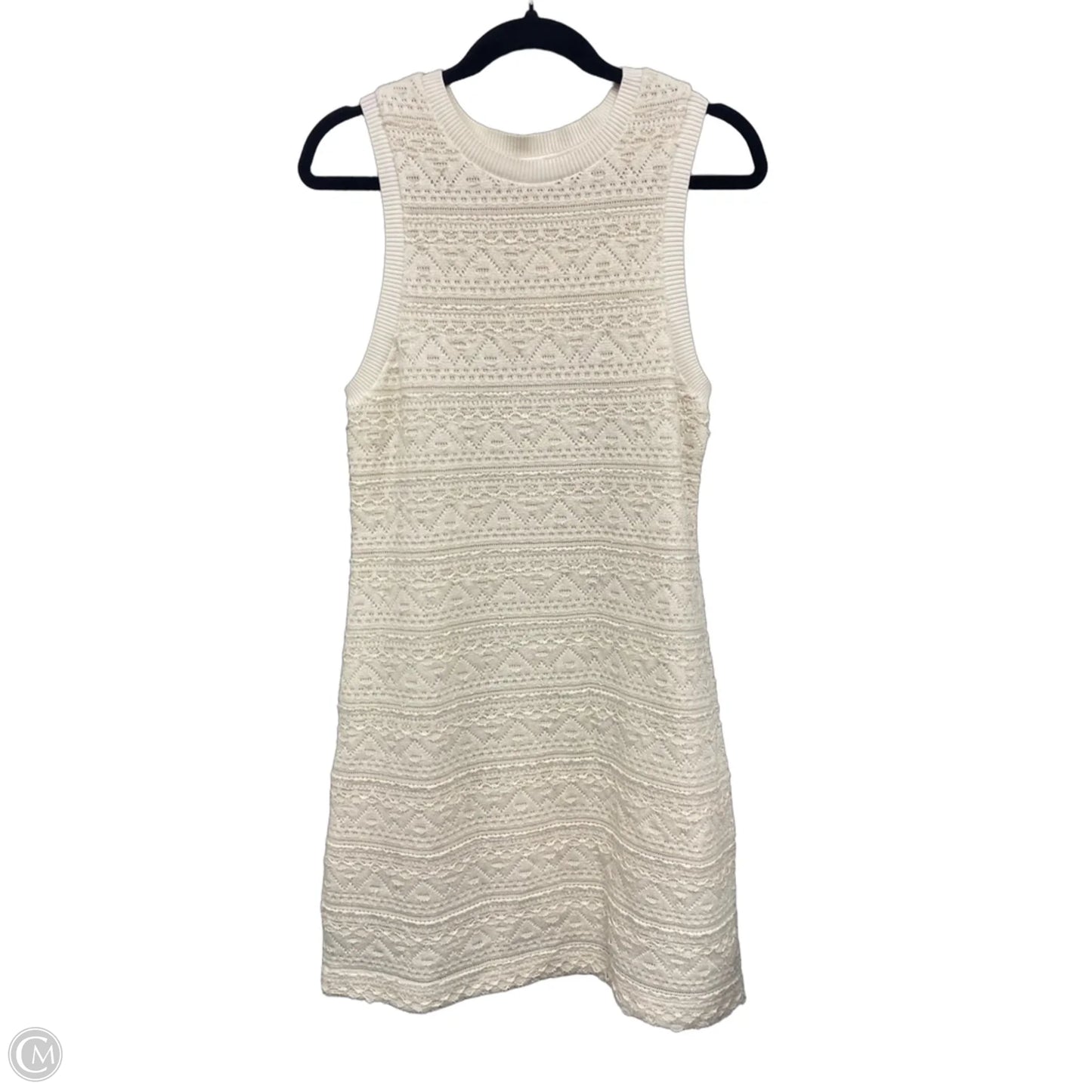 Dress Casual Short By Anthropologie In Cream, Size: L
