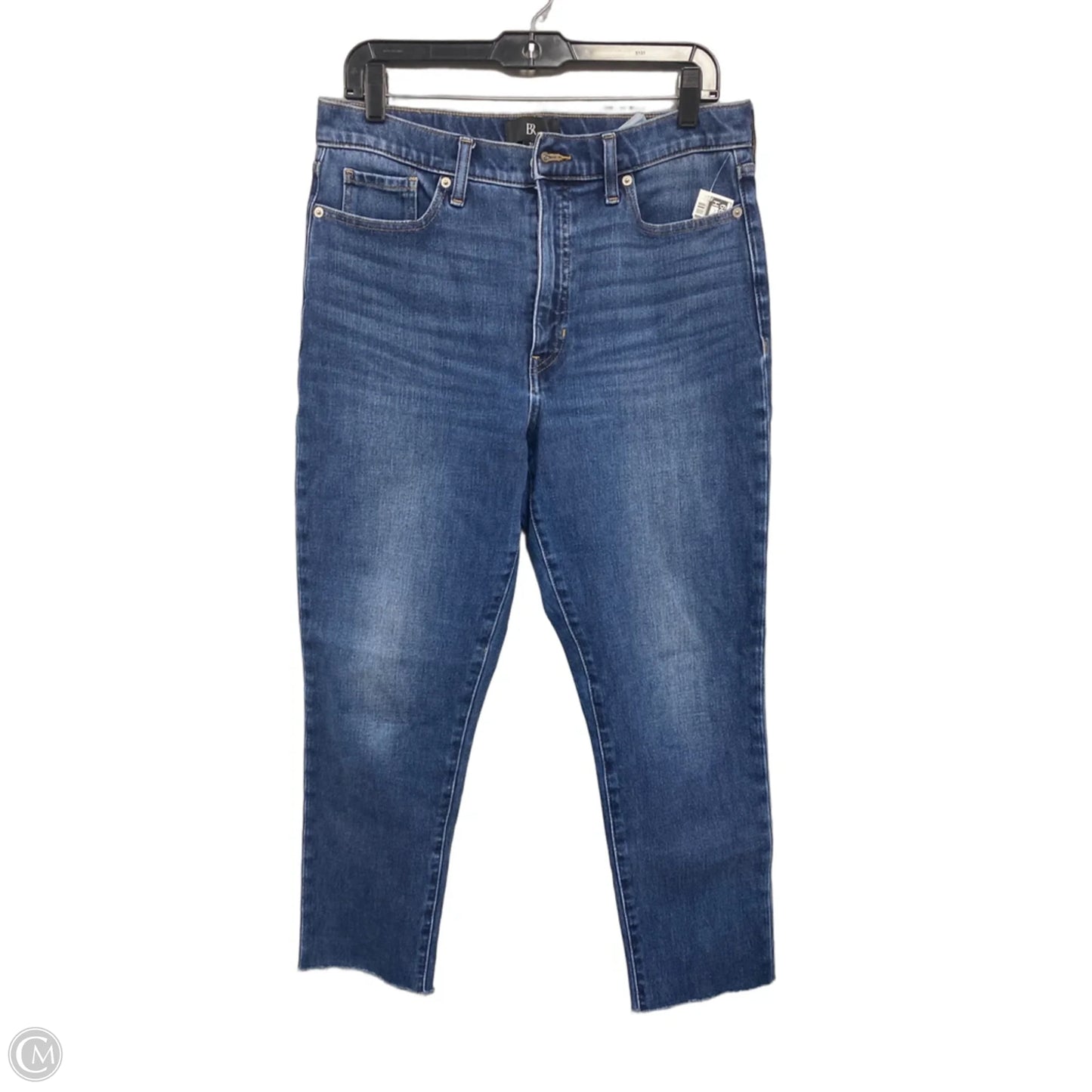 Jeans Straight By Banana Republic In Blue Denim, Size: 12