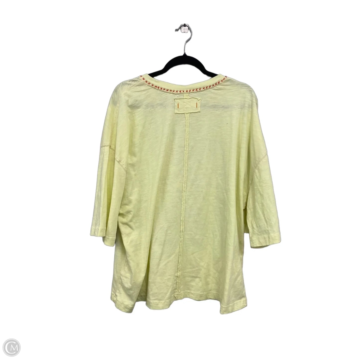 Top Short Sleeve By We The Free In Orange & Yellow, Size: Xl