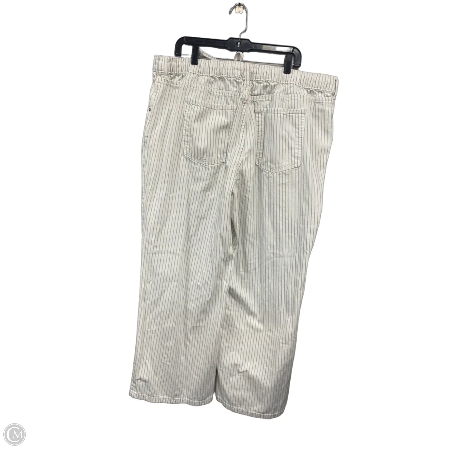 Pants Wide Leg By Free Assembly In Blue & White, Size: Xxl
