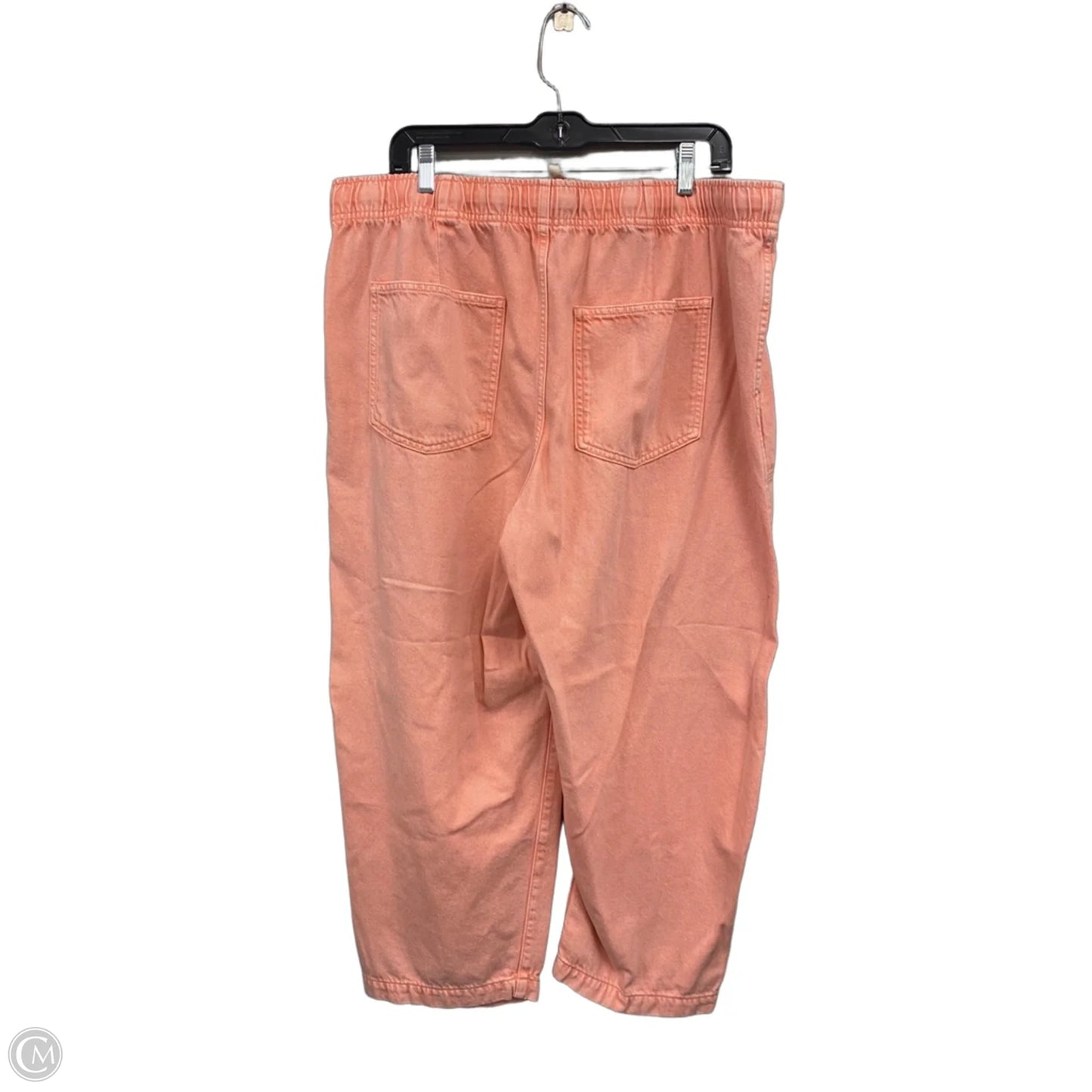 Jeans Wide Leg By Gap In Orange Denim, Size: Xl