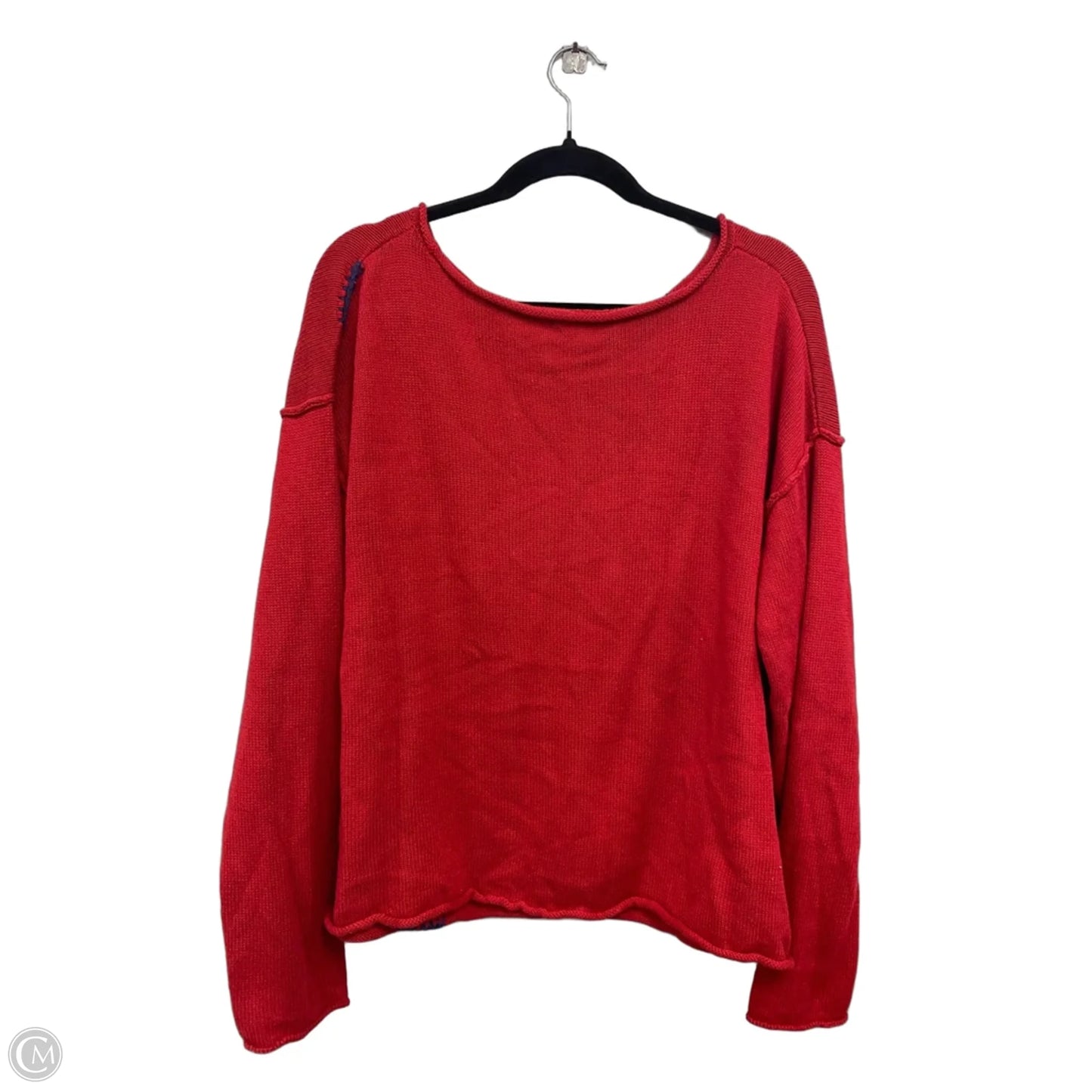 Sweater By Wild Fable In Red & White, Size: L