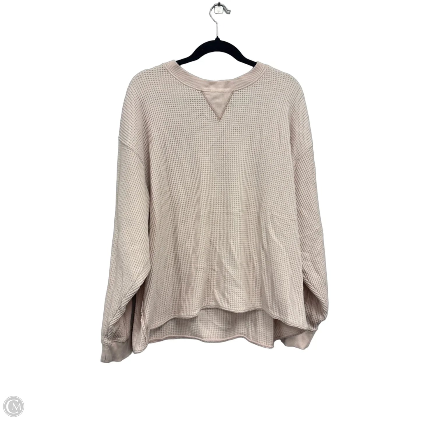Top Long Sleeve Basic By Aerie In Pink, Size: Xl