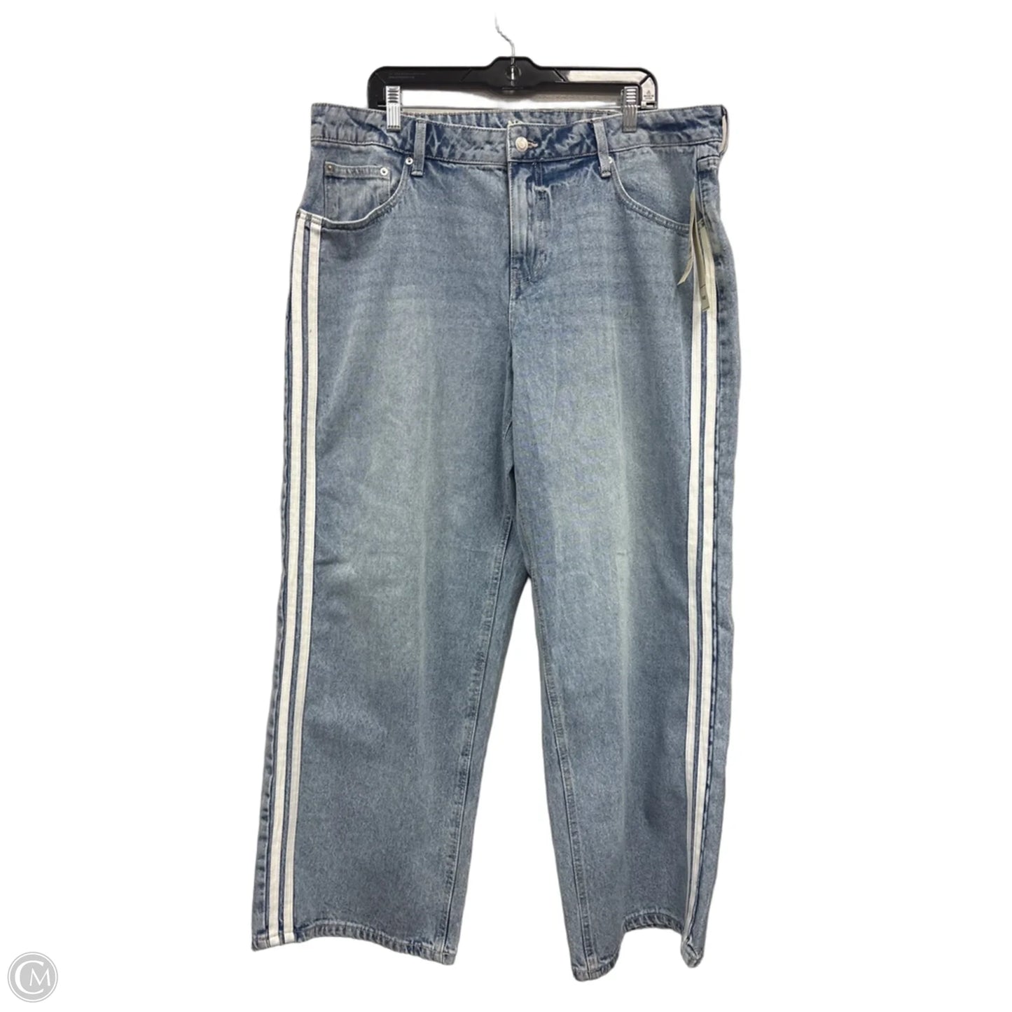 Jeans Wide Leg By No Boundaries In Blue Denim, Size: 18