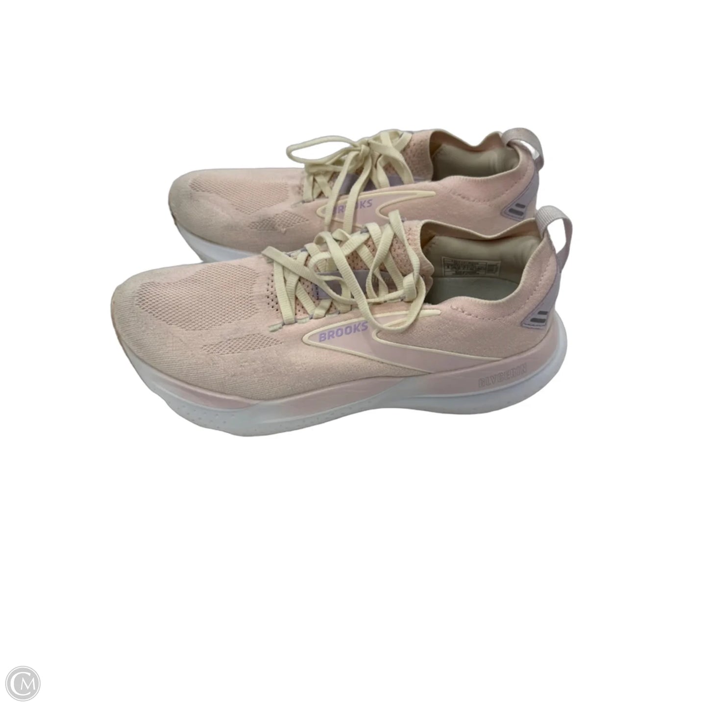 Shoes Athletic By Brooks In Pink & White, Size: 9