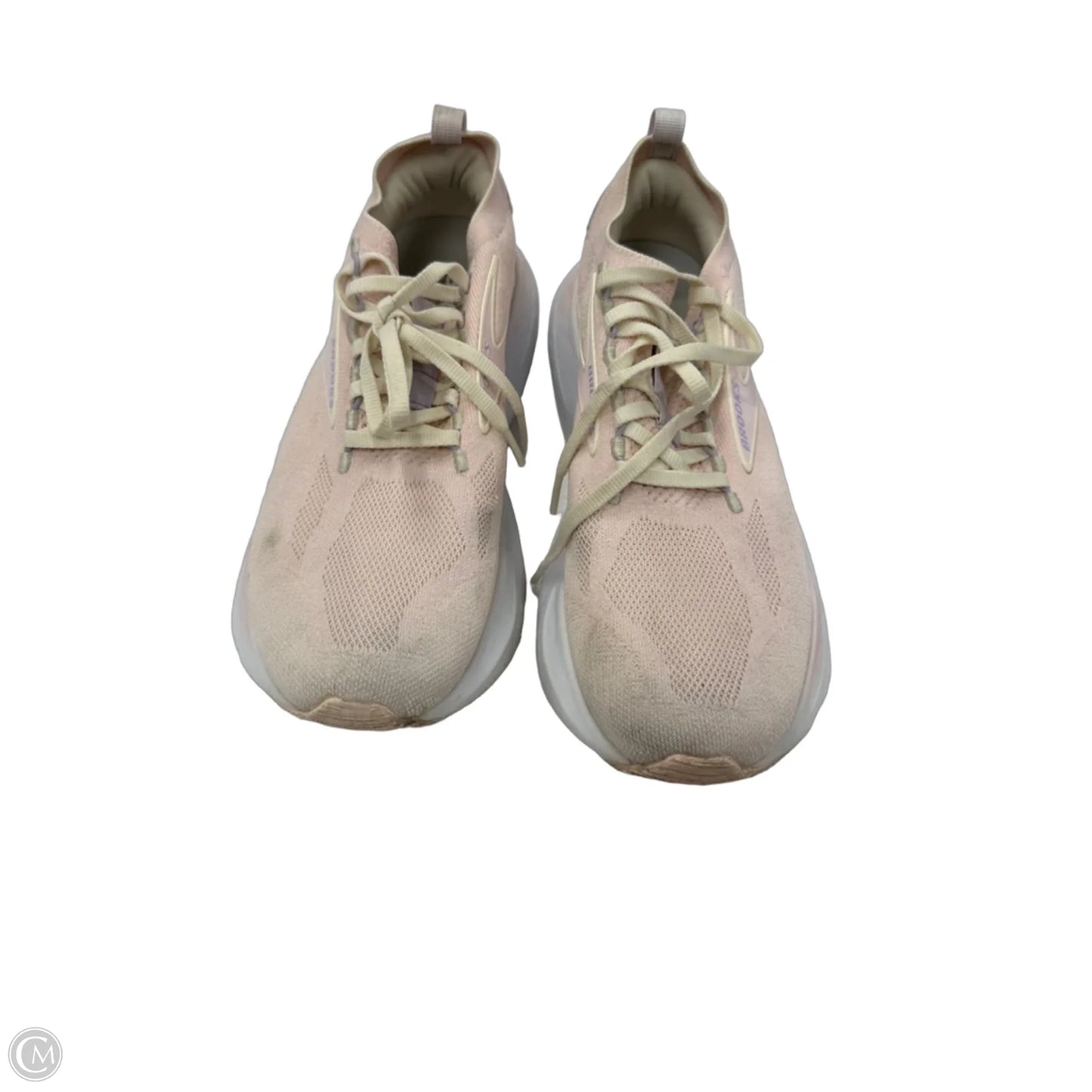 Shoes Athletic By Brooks In Pink & White, Size: 9