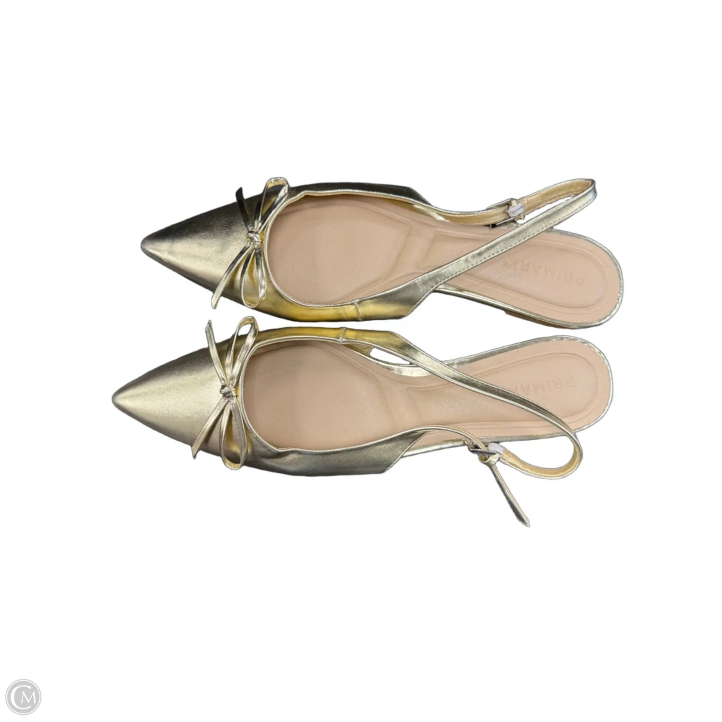 Shoes Flats By Primark In Gold, Size: 10