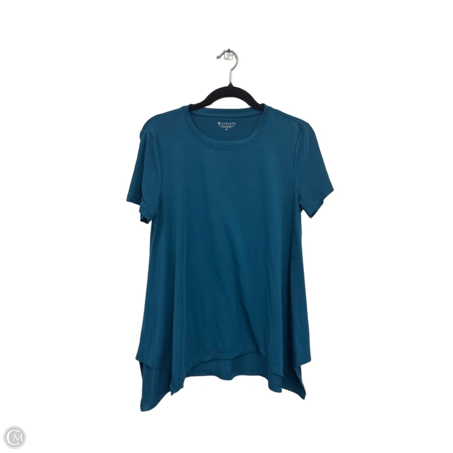Athletic Top Short Sleeve By Athleta In Teal, Size: M