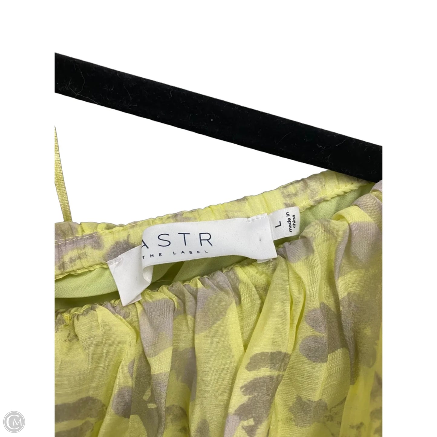 Dress Casual Maxi By Astr In Grey & Yellow, Size: L