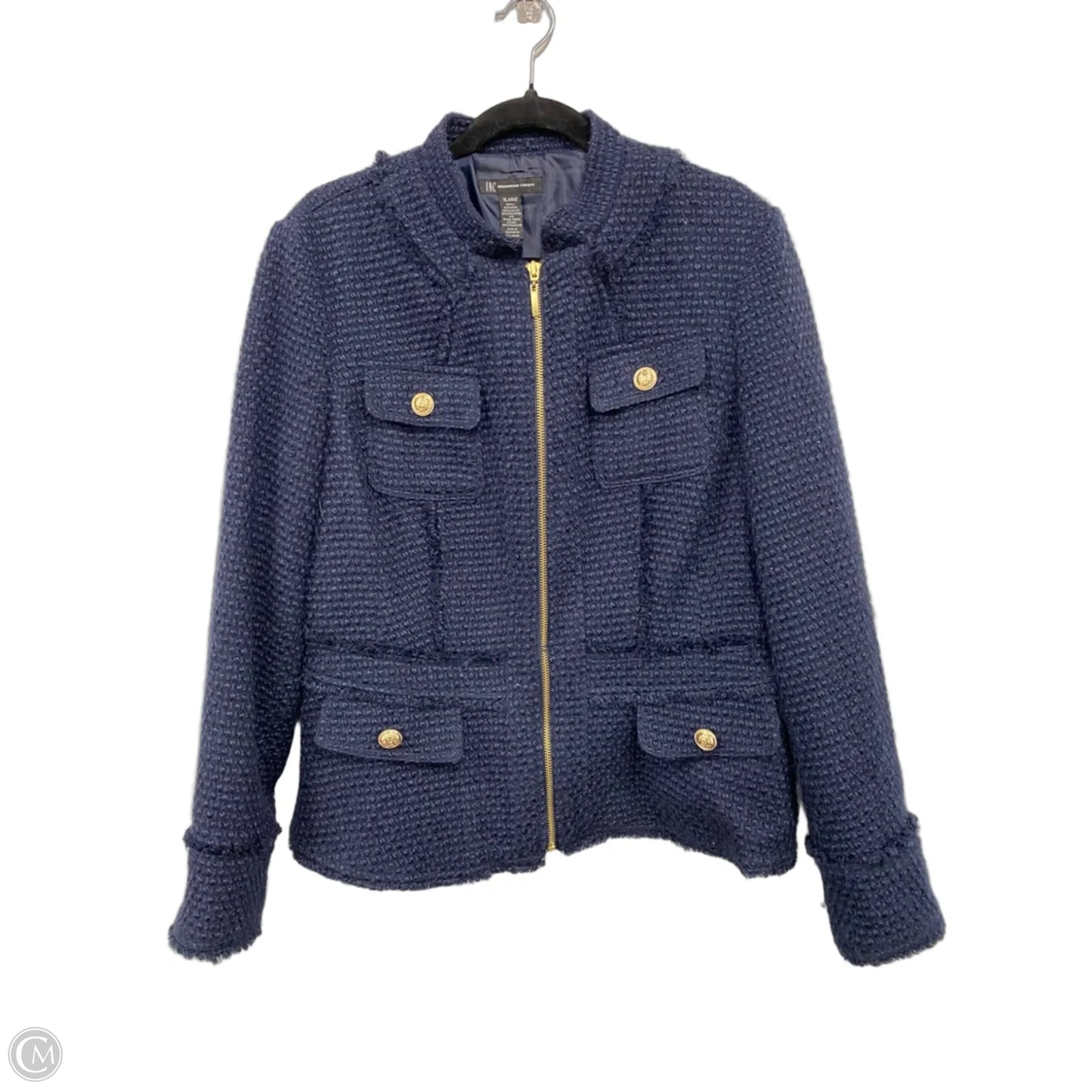 Jacket Other By Inc In Blue & Gold, Size: Xl