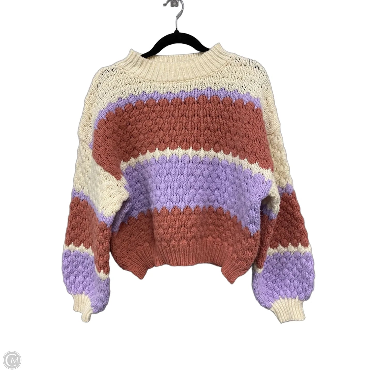 Sweater By Debut In Purple & Red, Size: Xs