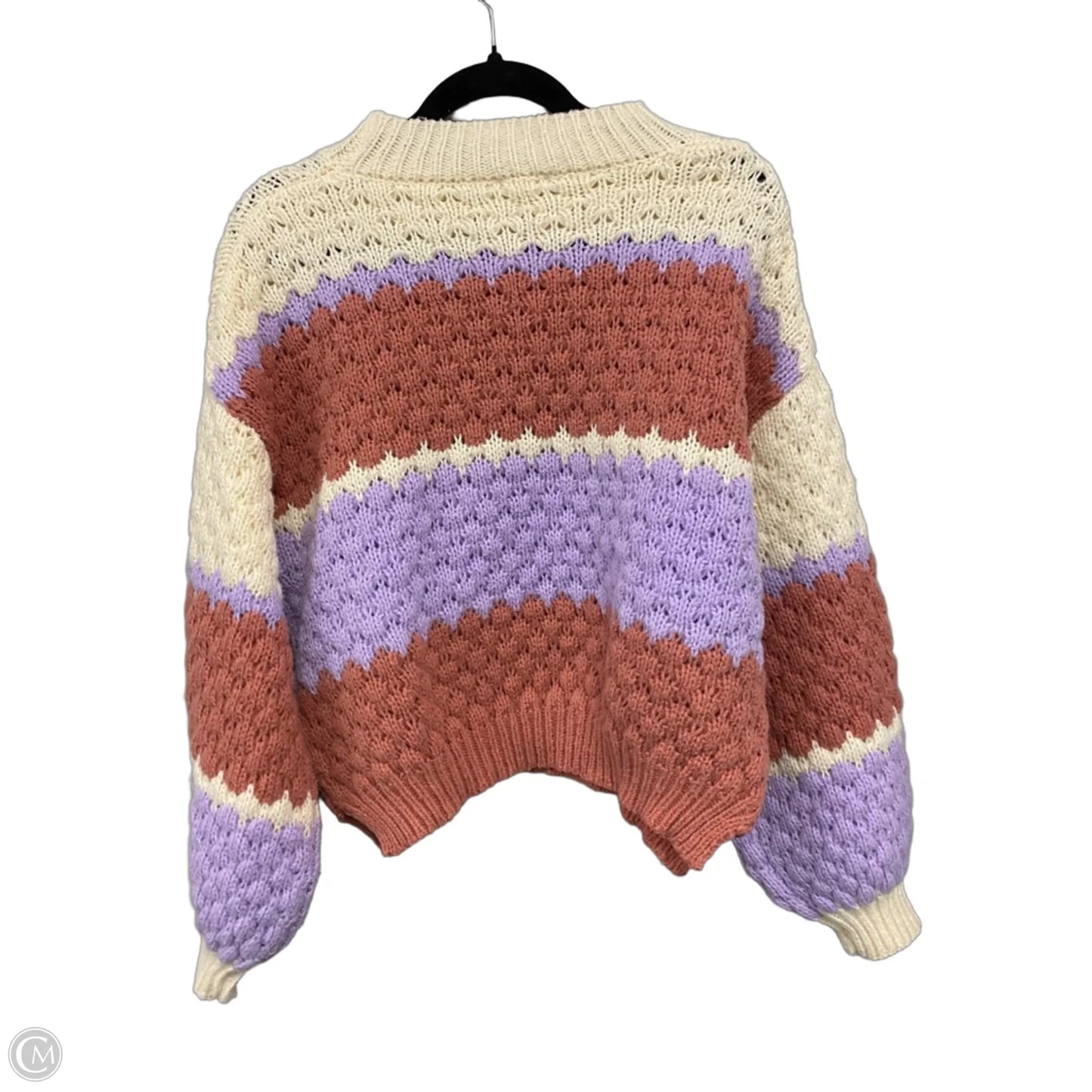 Sweater By Debut In Purple & Red, Size: Xs