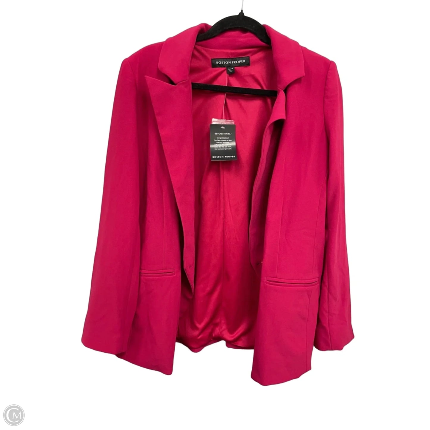 Blazer By Boston Proper In Pink, Size: 1x
