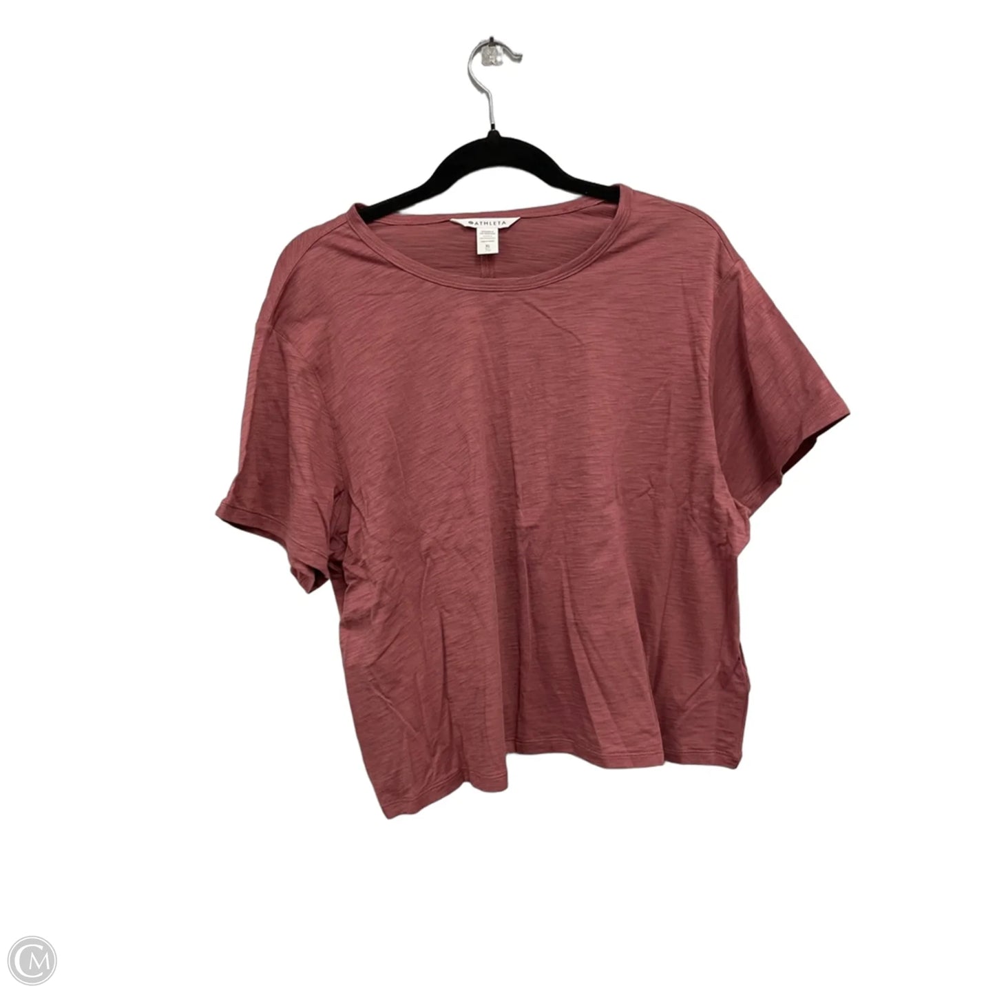 Athletic Top Short Sleeve By Athleta In Red, Size: Xl