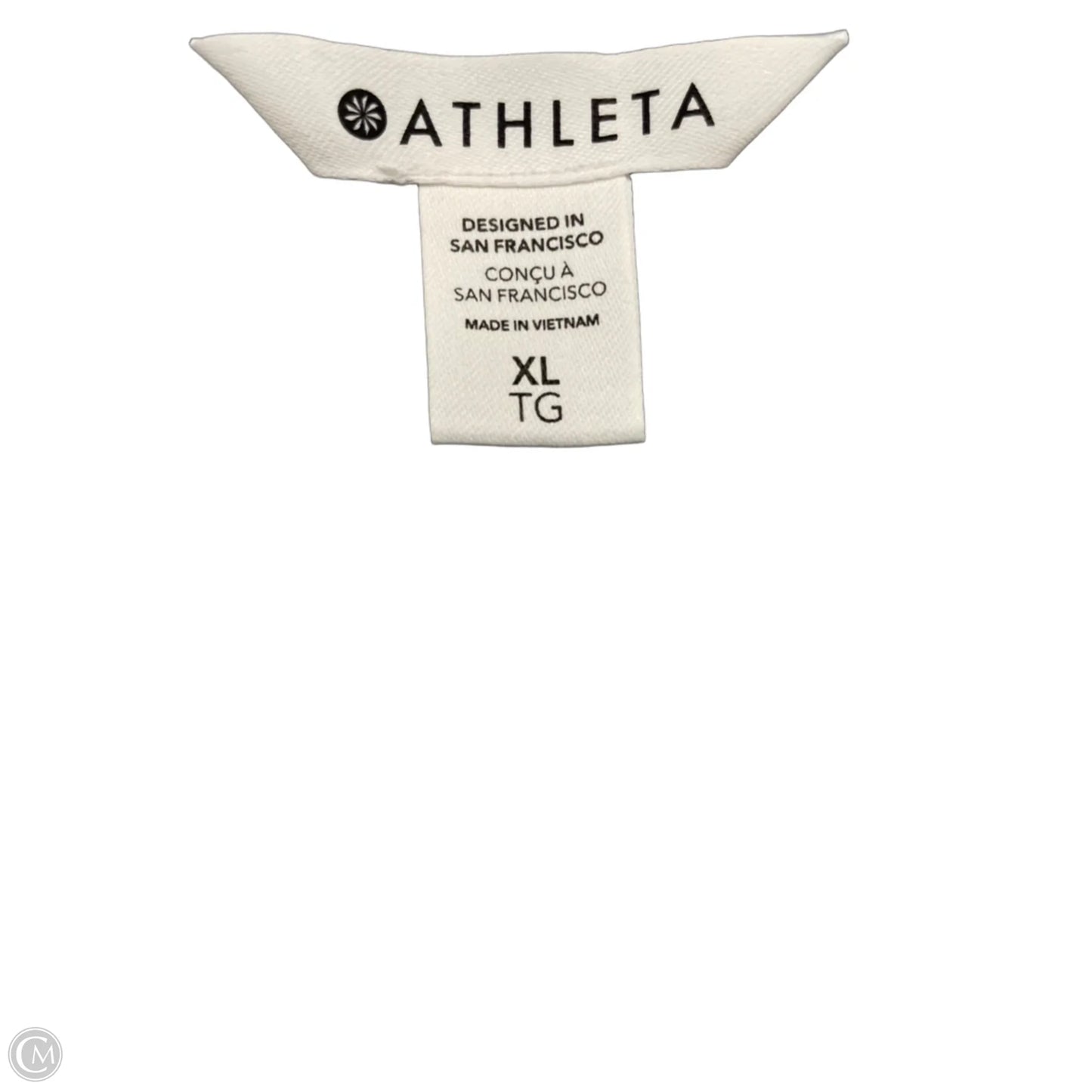 Athletic Top Short Sleeve By Athleta In Blue, Size: Xl