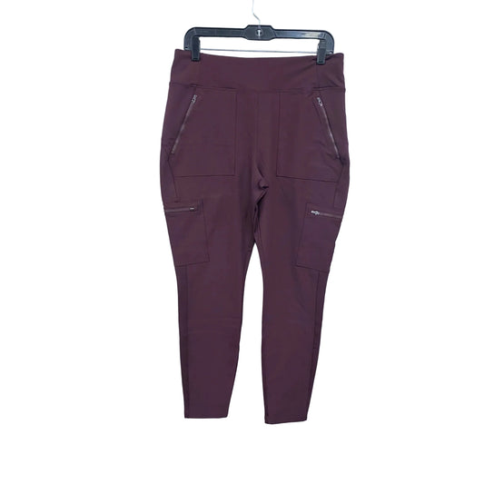 Athletic Pants By Athleta In Maroon, Size: 14