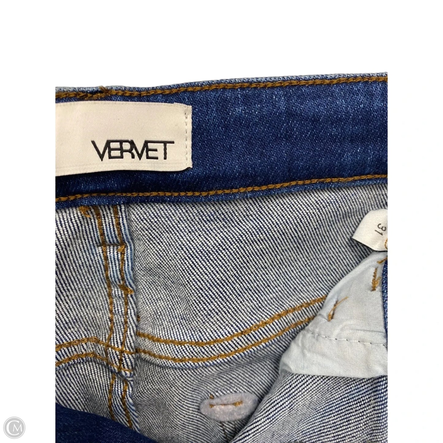 Jeans Skinny By Vervet In Blue Denim, Size: 12