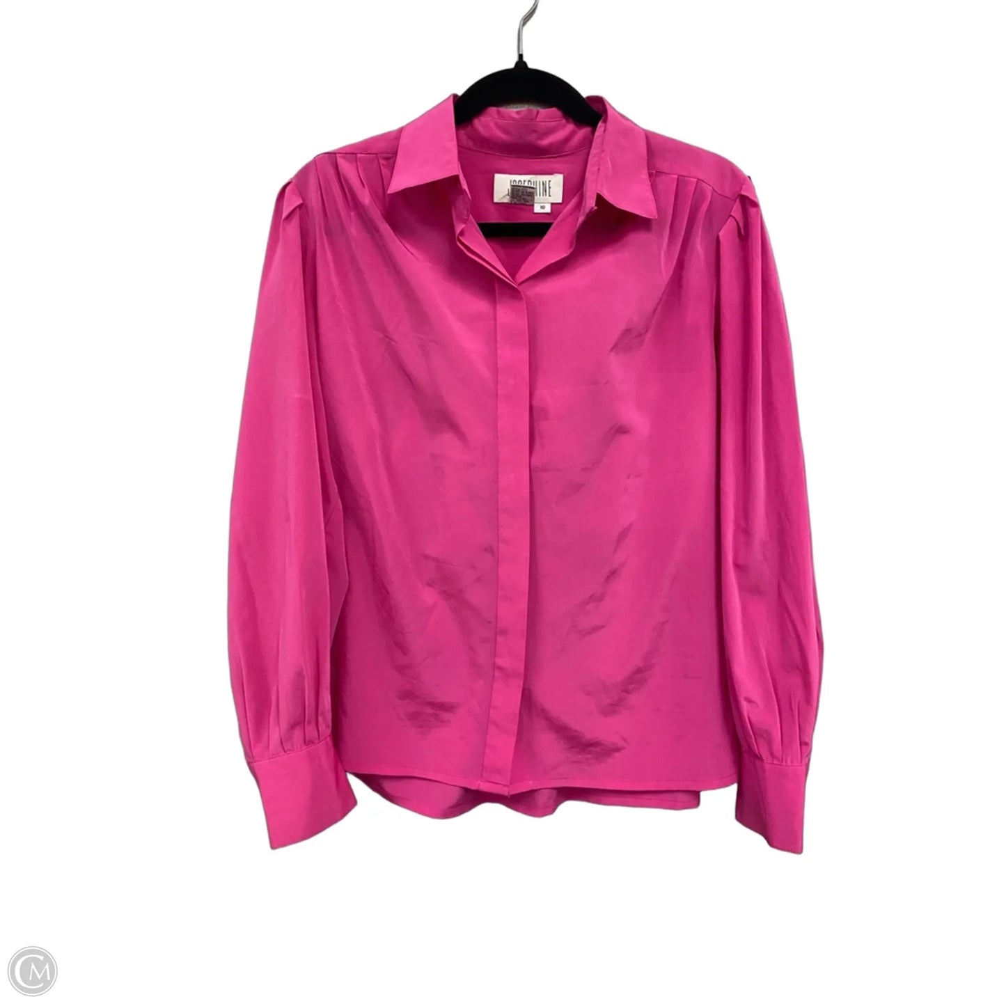 Blouse Long Sleeve By Clothes Mentor In Pink, Size: 10